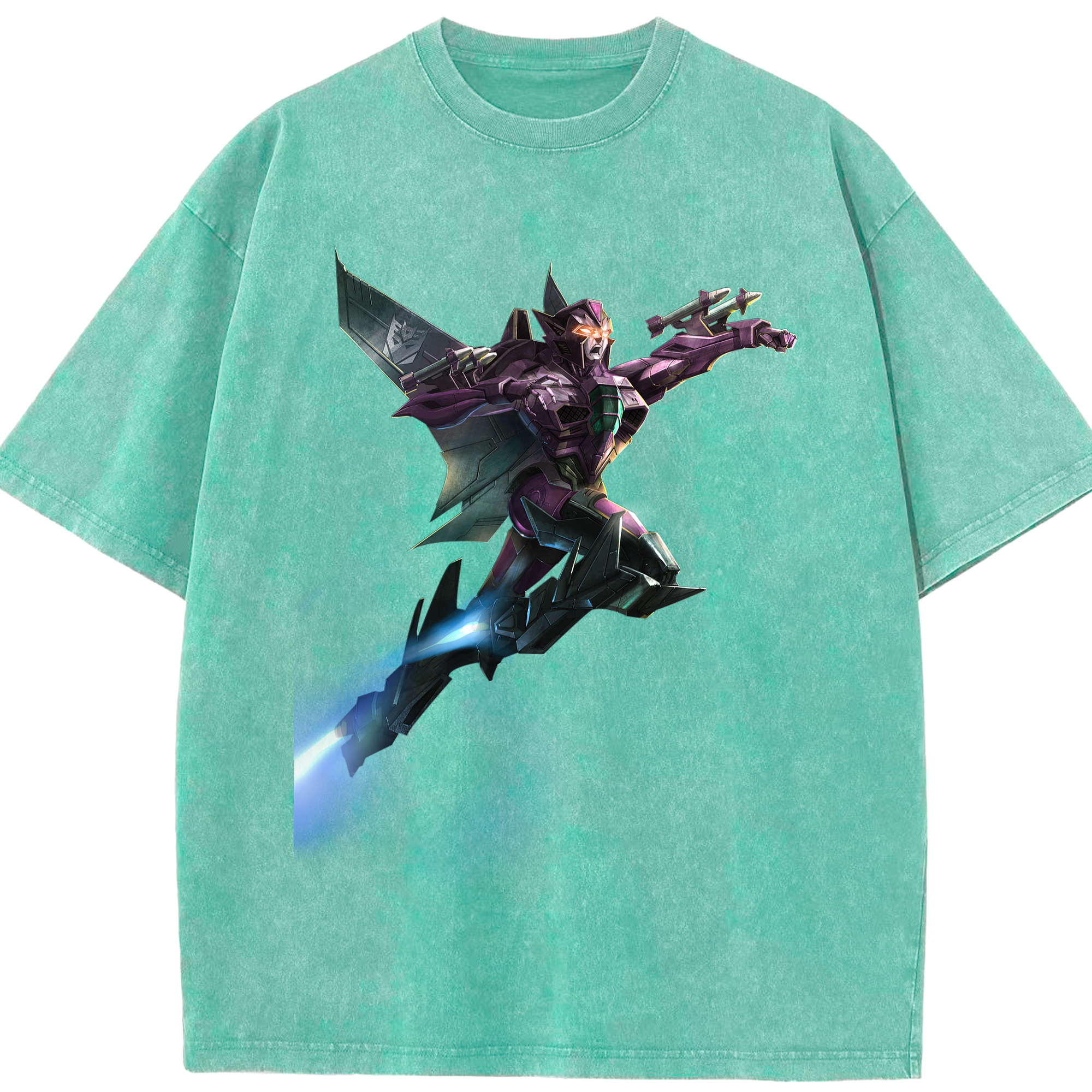 （画像用）  綿100% ヴィンテージ風 半袖Tシャツ（フロントプリント）